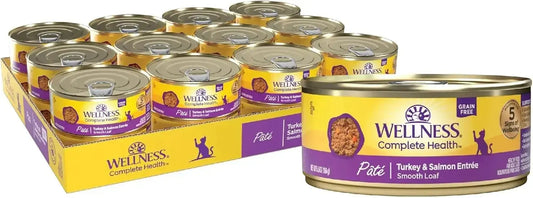 Wellness Complete Health Pate Adult Wet Cat Food, Natural, Protein-Rich, Grain F -Ê Wellness